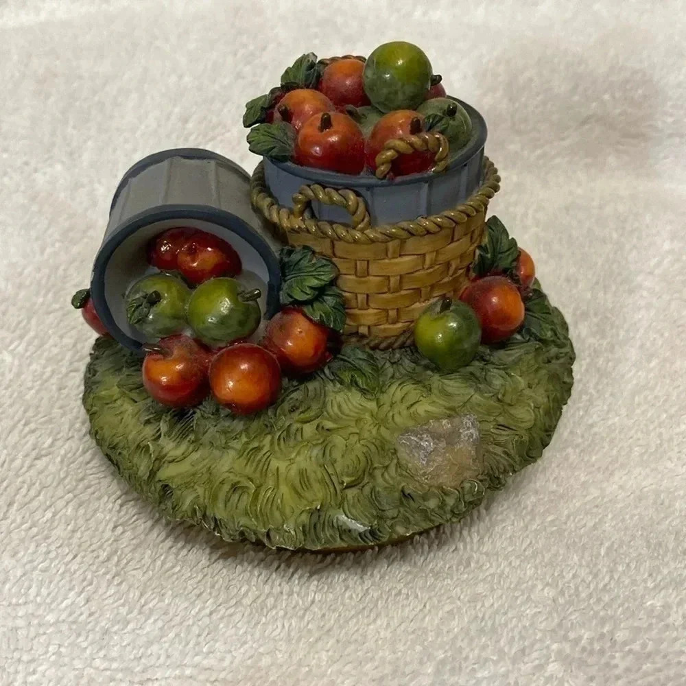 Home Interior Jar Topper Apple Harvest Decorative Candle Jar Topper